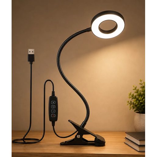 Llambë LED fleksibël me kapëse, USB