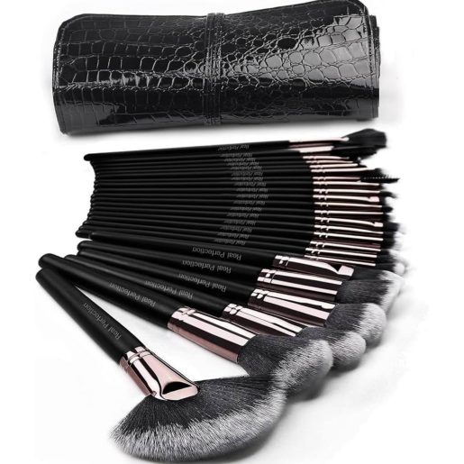 Set furçash makeup 12 copë me kuletë